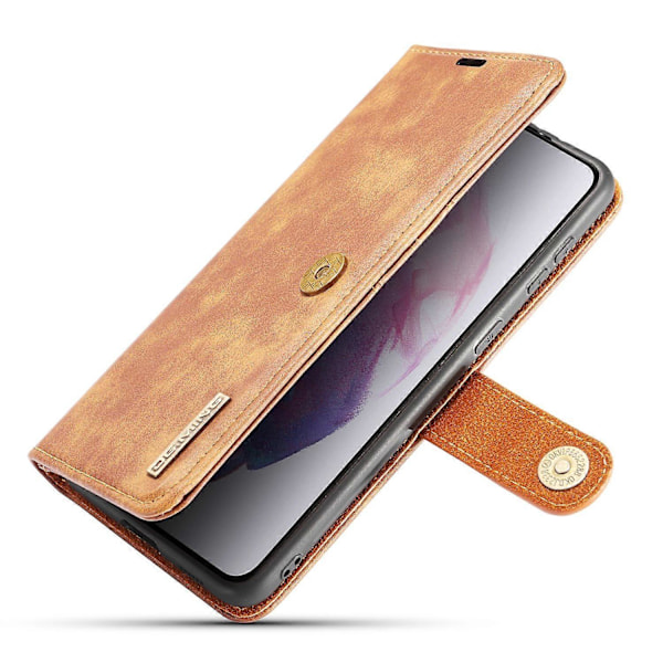 For Samsung Galaxy S21+ 5G Avtakbart 2-i-1 PC-skall Anti-ripe Splittet Lærveske Multicolor Style B