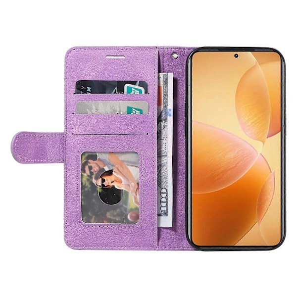 KT Leather Series-1 Xiaomi 14T Pro -puhelinnahkakotelo, värillinen, lompakkoteline Multicolor Style E
