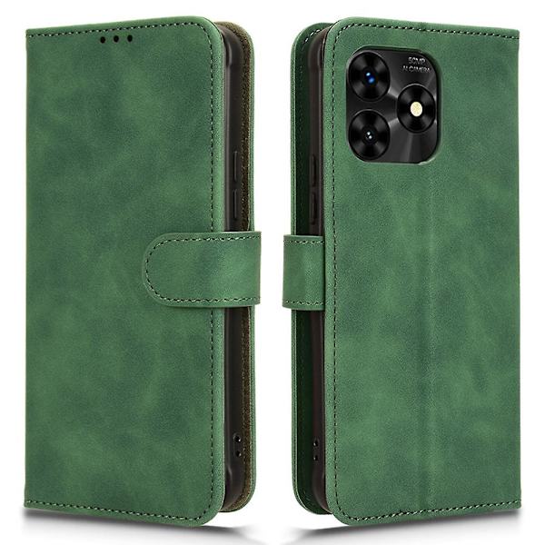 För Umidigi G5 Mecha Case Pu Läder anti-scratch Telefonskydd med plånbok och stativ Green