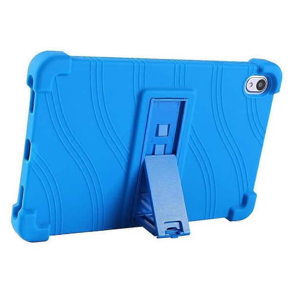 Silikonfodral med Ställ för Onn 8 tum, Robust Skydd Multicolor Dark Blue