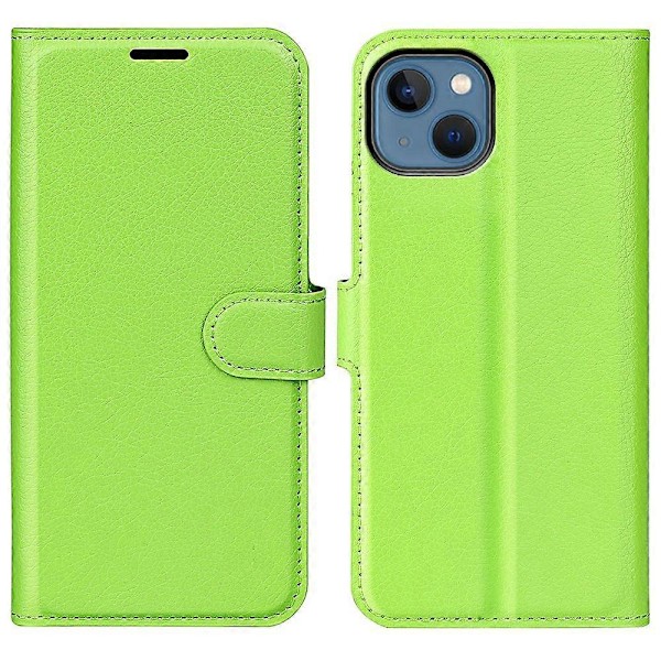 iPhone 14 6.1 tuuman PU-nahkainen lompakkokotelo jalustalla, kattava suojakuori Multicolor Style F