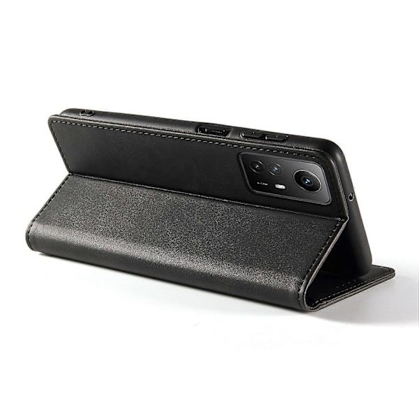 Til Xiaomi Redmi Note 12S 4G Telefon Wallet Case PU Læder Kalvetekstur Stand Telefon Cover Multicolor Style A