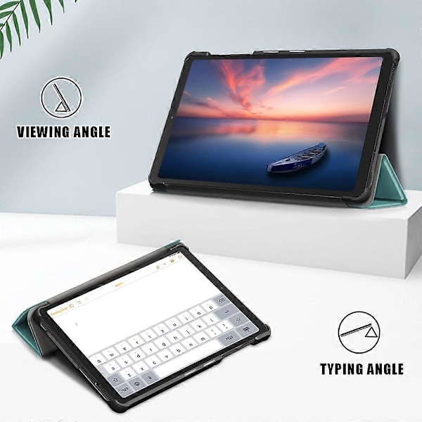Trefaldigt Läderfodral med Ställ för Samsung Galaxy Tab A7 Lite T220/T225 8,7-tum Multicolor Style F