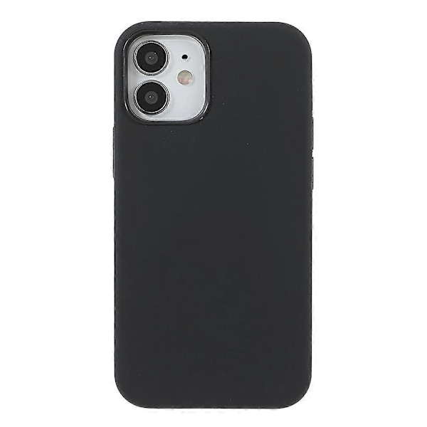 Solid Silikon Slim Mikrofiberfôr Dempet Teksturdeksel for iPhone 12 mini 5.4 tommer