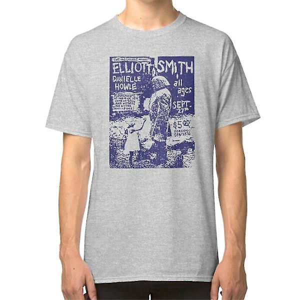 Elliott Smith Live (nödställd design) T-shirt grey XXXL