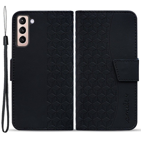För Samsung Galaxy S23+ Fodral Präglat PU Läder Plånboksställ Smartphoneskydd Multicolor Style D