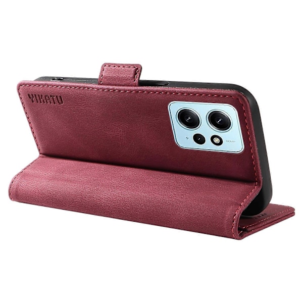 YIKATU YK-005 Til Xiaomi Redmi Note 12 4G Hud-berørings Telefon Cover PU Læder Wallet Stand Shell Multicolor Style F