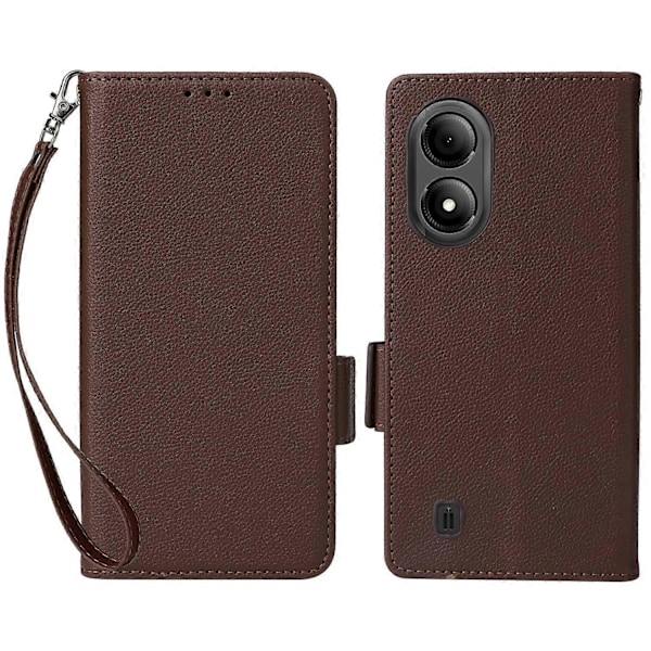 För ZTE Blade A33S Fodral Magnetlås Läder Telefonskal med Rem Multicolor Style E