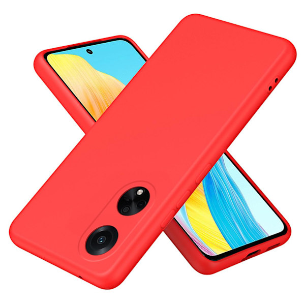 För Oppo A98 5g case Gummibelagt 2,2 mm Soft Liner Tpu cover Red
