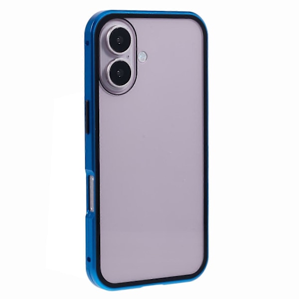 För iPhone 16 Plus Skal Magnetiskt Fullständigt Skydd Transparent Mobilskal - Grön Multicolor Blue