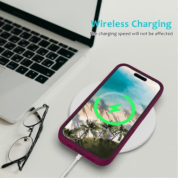 Skal för iPhone 16 Plus Flytande Silikon Mjukt Foder Baksida Telefonskydd