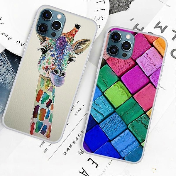Søtt mønstertrykk Design Myk TPU Tynn Støtsikker Deksel for iPhone 13 Pro 6.1 tommer Multicolor Style C