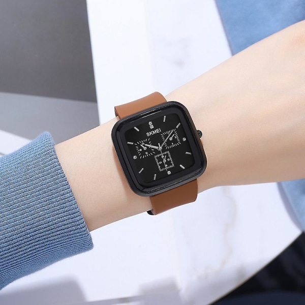 Skmei 1902 Vandtæt Quartz Ur Sort Black red
