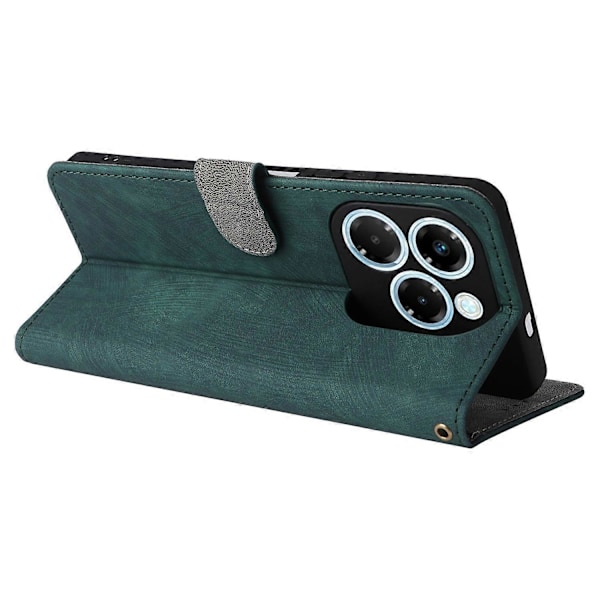 Pung til Infinix Note 40X 5G X6838 med RFID-blokering PU læder cover stativ visning Multicolor Style C