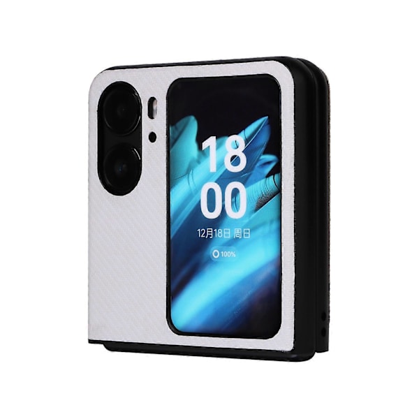 Til Oppo Find N2 Flip 5G Anti-ridse Telefon Bagcover PU Læder+PC Skridsikkert Telefonetui Multicolor Style D