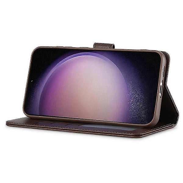 LC.IMEEKE Etui til Samsung Galaxy A16 5G/A16 4G Kalveskindsstruktur PU Læder Stand Wallet Telefon Cover Multicolor Style E