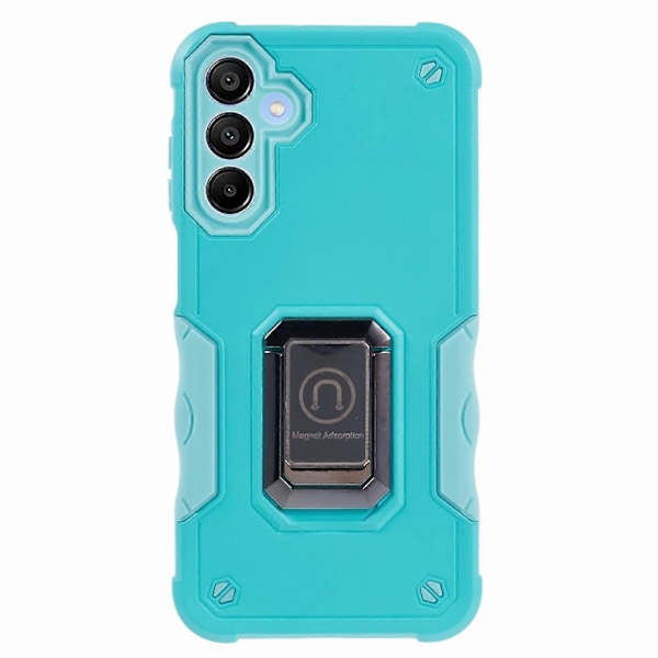 Samsung Galaxy A25 5G -kotelo PC+TPU Piilotettu jalusta puhelinkuori Multicolor Mint Green