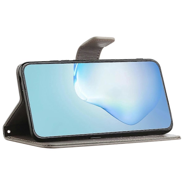 Til Samsung Galaxy A05 4G Etui Ugle Træ Præget Læder Telefon Cover med Pung Multicolor Style H