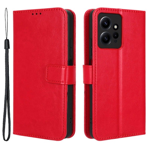 Til Xiaomi Redmi Note 12 4G Wallet Stand PU Læder Etui Mobiltelefon Cover Multicolor Style D