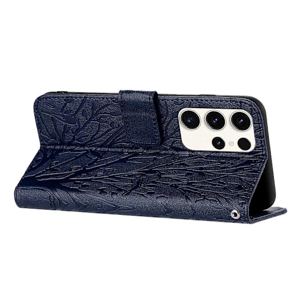Til Samsung Galaxy S22 Ultra 5G Etui Wallet PU Læder Telefon Cover med Støttefod Multicolor Style A
