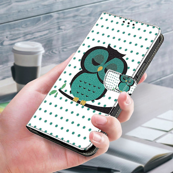 För Xiaomi Redmi Note 12 4G Skal Stöttåligt Mobilskal Läder Flip Plånboksfodral Multicolor Style B