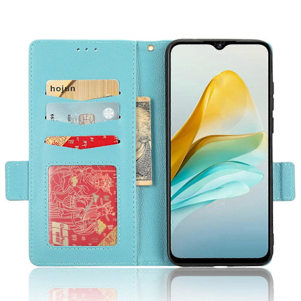 Til ZTE Blade A53/A53+ Magnetisk Lukning Telefon Etui Wallet Stand PU Læder Cover Multicolor Style F