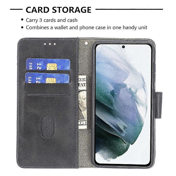 BF04 Skjøtet Krokodille Tekstur Lær Telefon Shell Lommebok Stativ Deksel for Samsung Galaxy S21 FE 5G Multicolor Style C