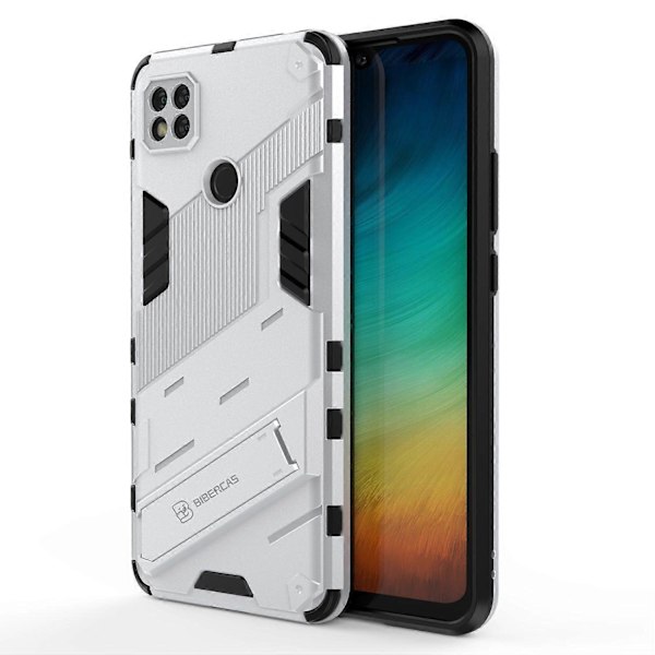 Stativdesign Anti-Fall PC + TPU Hybrid Skal Fodral för Xiaomi Redmi 9C/Redmi 9C NFC