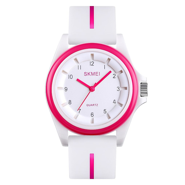 Skmei 1578 3D Skala Urskive Herre Quartz Ur Rosarød Red rose