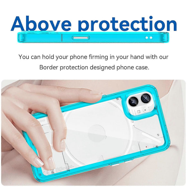 Telefonfodral för Nothing phone (1) 5G, Reptåligt Hybrid TPU+Akryl Baksida Multicolor Style G