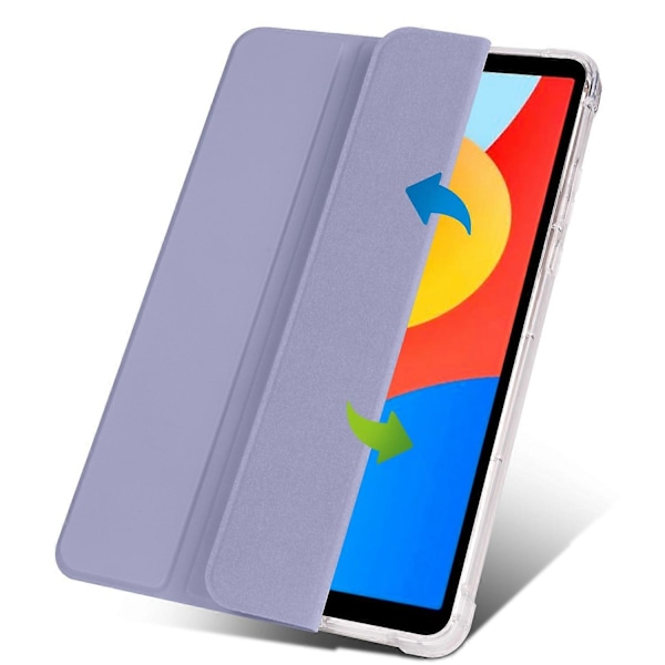 Fodral för Xiaomi Redmi Pad SE 4G 8,7 tum med pennhållare, tri-vikbart stativ, PU-läder + TPU-surfplattsskydd Multicolor Lavender Purple