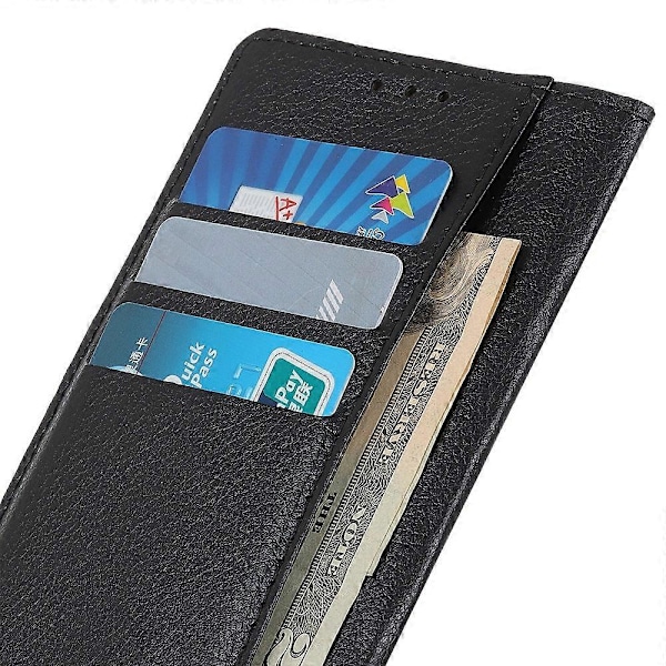 Til iPhone 14 Pro 6.1 tommer Slidstærk PU Læder Cover Stativ Magnetisk Beskyttende Wallet Case Multicolor Style E