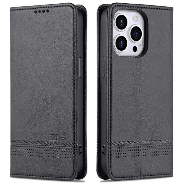 AZNS Plånboksfodral i PU-läder till iPhone 15 Pro Max med Ställ och Skydd Multicolor Style F