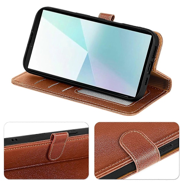 Til Nothing Phone (3a) Pro Etui Wallet RFID-blokering Litchi Tekstur Læder Telefon Cover Multicolor Brown