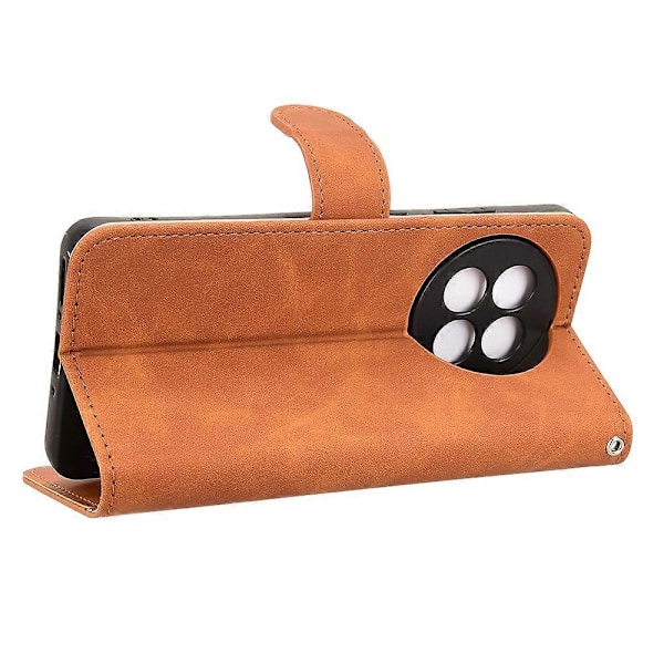 Læder Etui til OnePlus 13R 5G/Ace 5 Pro 5G Hudfølelse Anti Drop Wallet Flip Telefon Cover Multicolor Brown