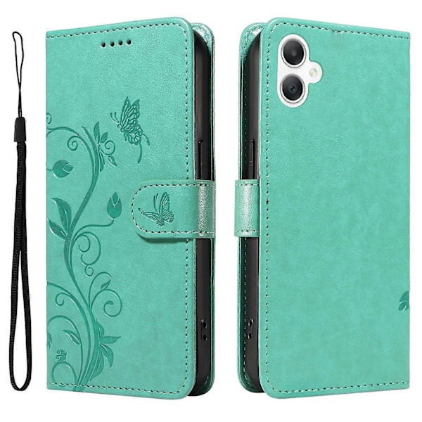 Fodral för Samsung Galaxy A06, blommönstrat PU-läder plånboksfodral Multicolor Style F