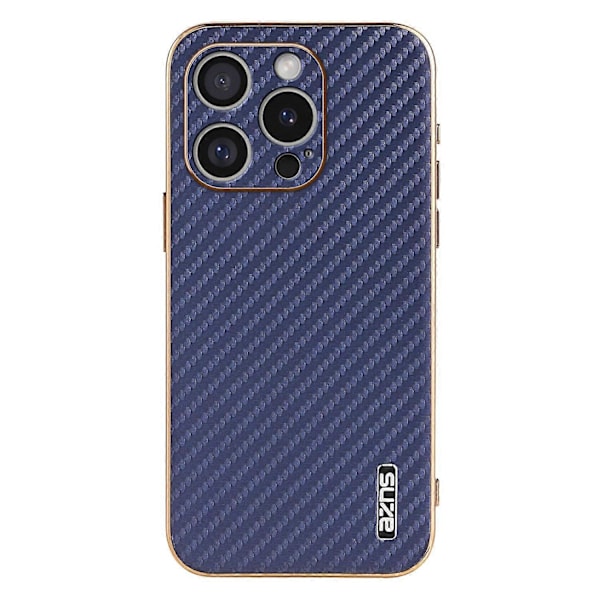 AZNS iPhone 16 Pro Max -kotelo, galvanointi, hiilikuitukuvio, PU+TPU-puhelinkuori Multicolor Style D