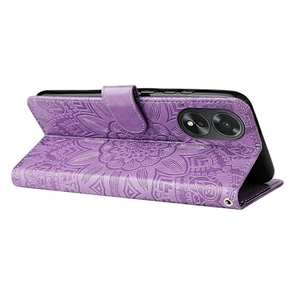 För Oppo A38 4G Fodral Plånbok Slim-Fit PU Läder Magnetiskt Telefonskal Multicolor Style C