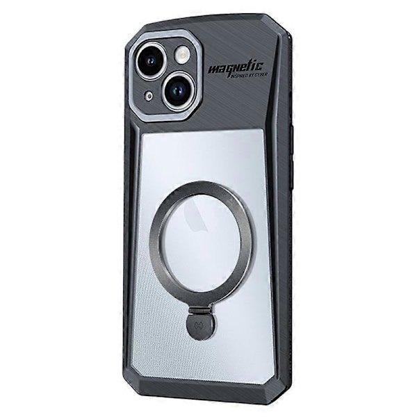 XUNDD Skal för iPhone 14 Plus med Ringstativ PC+TPU Telefonskydd Kompatibelt med MagSafe