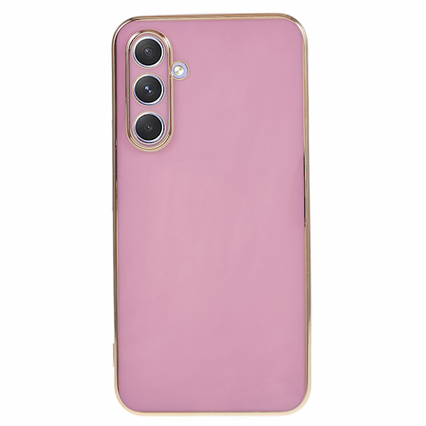 Mjukt Tpu- case för Samsung Galaxy S23 Fe, glänsande 6d galvaniseringstelefon skyddande cover Purple