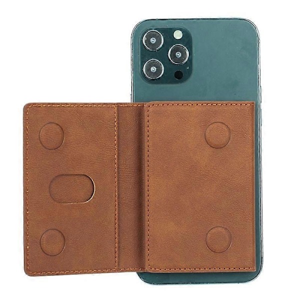 Kompatibel med MagSafe kortholder, tredobbelt pung, støtteben til iPhone 12-15 Multicolor Style E