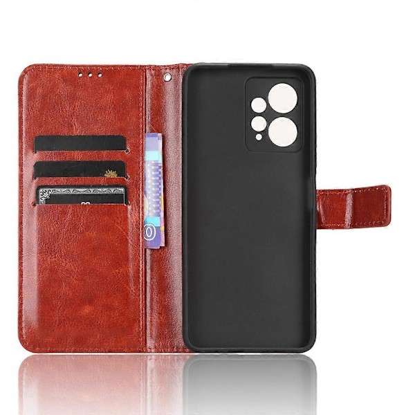 Til Xiaomi Redmi Note 12 4G Wallet Stand PU Læder Etui Mobiltelefon Cover Multicolor Style B