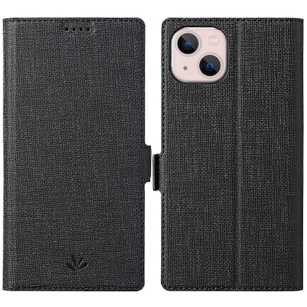 VILI K -sarjan iPhone 15 -kotelo PU-nahkaa, iskunkestävä lompakkopuhelinkotelo Multicolor Style A