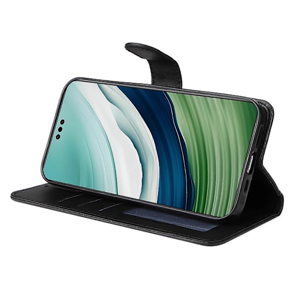 Til Huawei Mate 60 Etui Kalvetekstur Tegnebog Stativ PU Læder Slim-fit Telefoncover Multicolor Style A