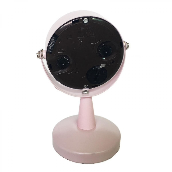Radio Alarm RF Ur Analog Alarm Bord Lydløst Vækkeur - Sort, 6 X 9,5 Cm