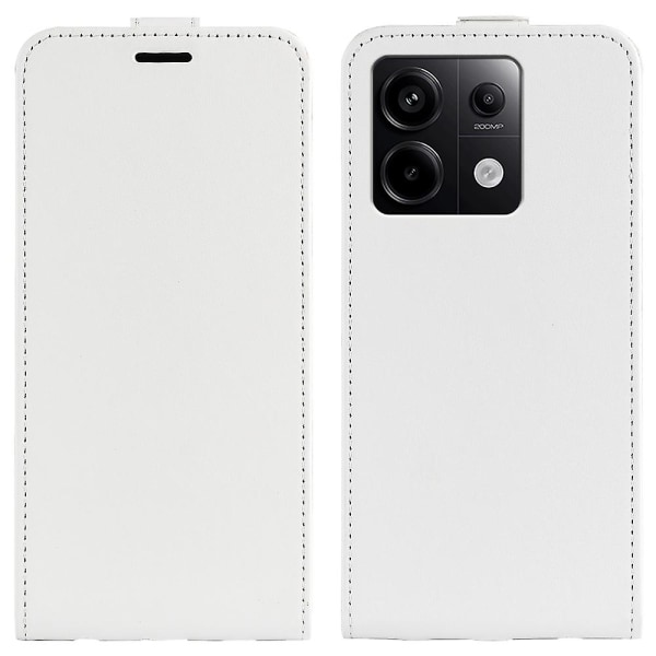 För Xiaomi Redmi Note 13 Pro 5g Case Crazy Horse Texture Mobiltelefon Cover White