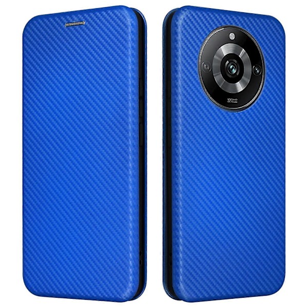 Läderfodral för Realme 11 Pro 5G/11 Pro+ 5G Korthållare Kolfibertextur Ställskydd Multicolor Style D