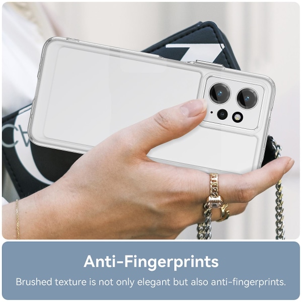Anti-drop telefoncover til Xiaomi Redmi Note 12 4g blødt TPU beskyttelsescover Transparent