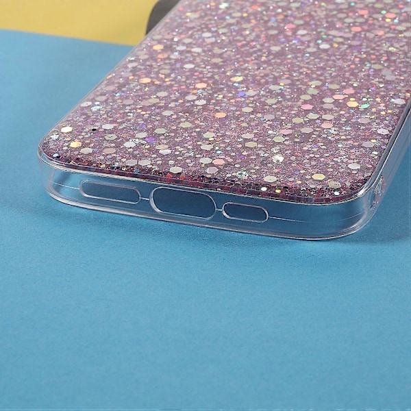 Flash-jauhe paljetti ohut kevyt kestävä akryyli+TPU puhelinkotelo iPhone 13 Pro 6.1 tuumalle Multicolor Style F