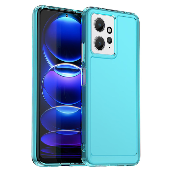 Pudotussuojattu puhelinkotelo Xiaomi Redmi Note 12 4g -puhelimelle, pehmeä TPU-suojakuori Transparent Blue